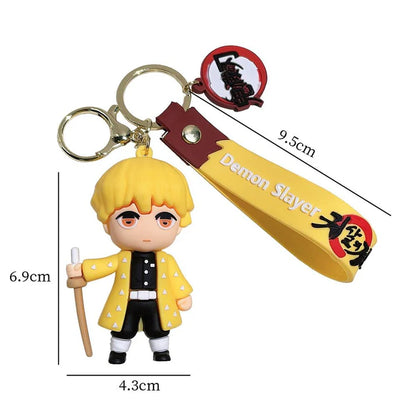 Demon slayer Anime Zenitsu Agatsuma 3D Keychain pack of 2