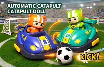 RC Bumper Soccer Car Toy Set | 2.4GHz RC Soccer Cars with Dual Controllers, Goal Nets & Football | Interactive Indoor Game | Gift for Kids Ages 6+