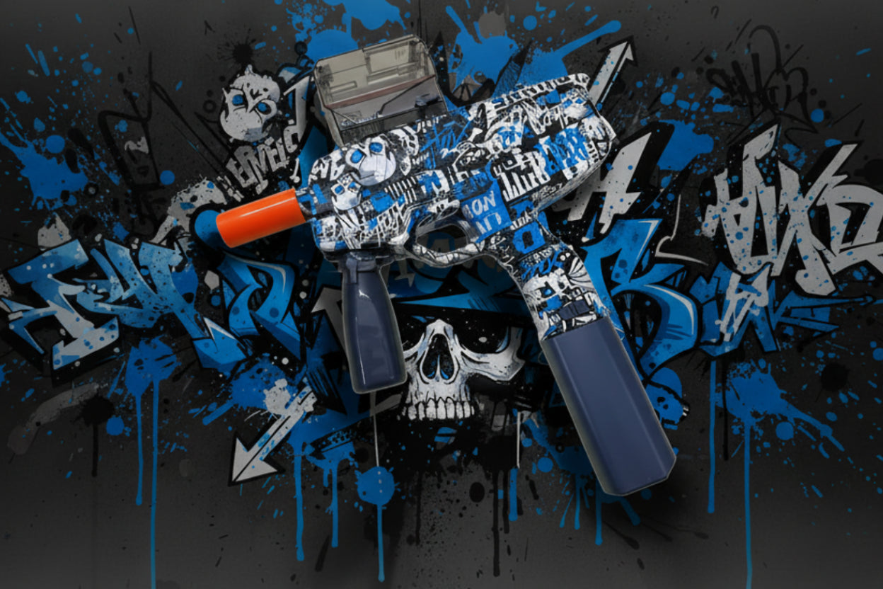 MP9 Gel Blaster Gun Automatic Toy Gun for Kids Electric Operated Gun High Speed Upto 50 Feet Range Including 10000 Gel Balls