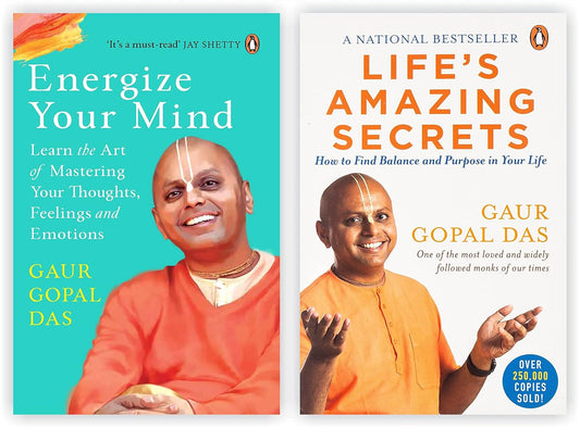 Gaur Gopal Das Combo: 2 Books (Paperback) - Life's Amazing Secrets+Energize Your Mind