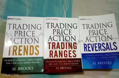 Combo of 3 book set-Trading Price Action Trading Ranges + Trading Price Action Reversals+Trading Price Action Trends By Al Brooks (HARDCOVER)