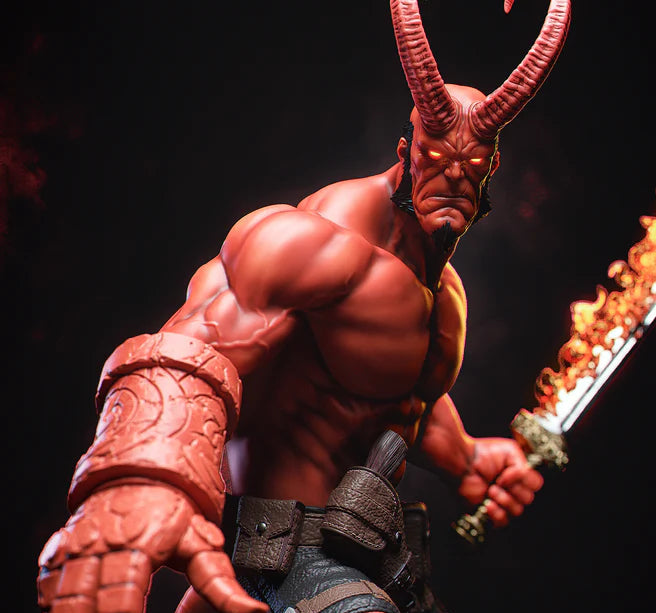 Infernal Hellboy Resin Statue 1/6 Scale 3D Printed Figure by Tibs 3D Studio – Premium Collector Edition