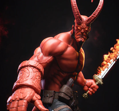 Infernal Hellboy Resin Statue 1/6 Scale 3D Printed Figure by Tibs 3D Studio – Premium Collector Edition