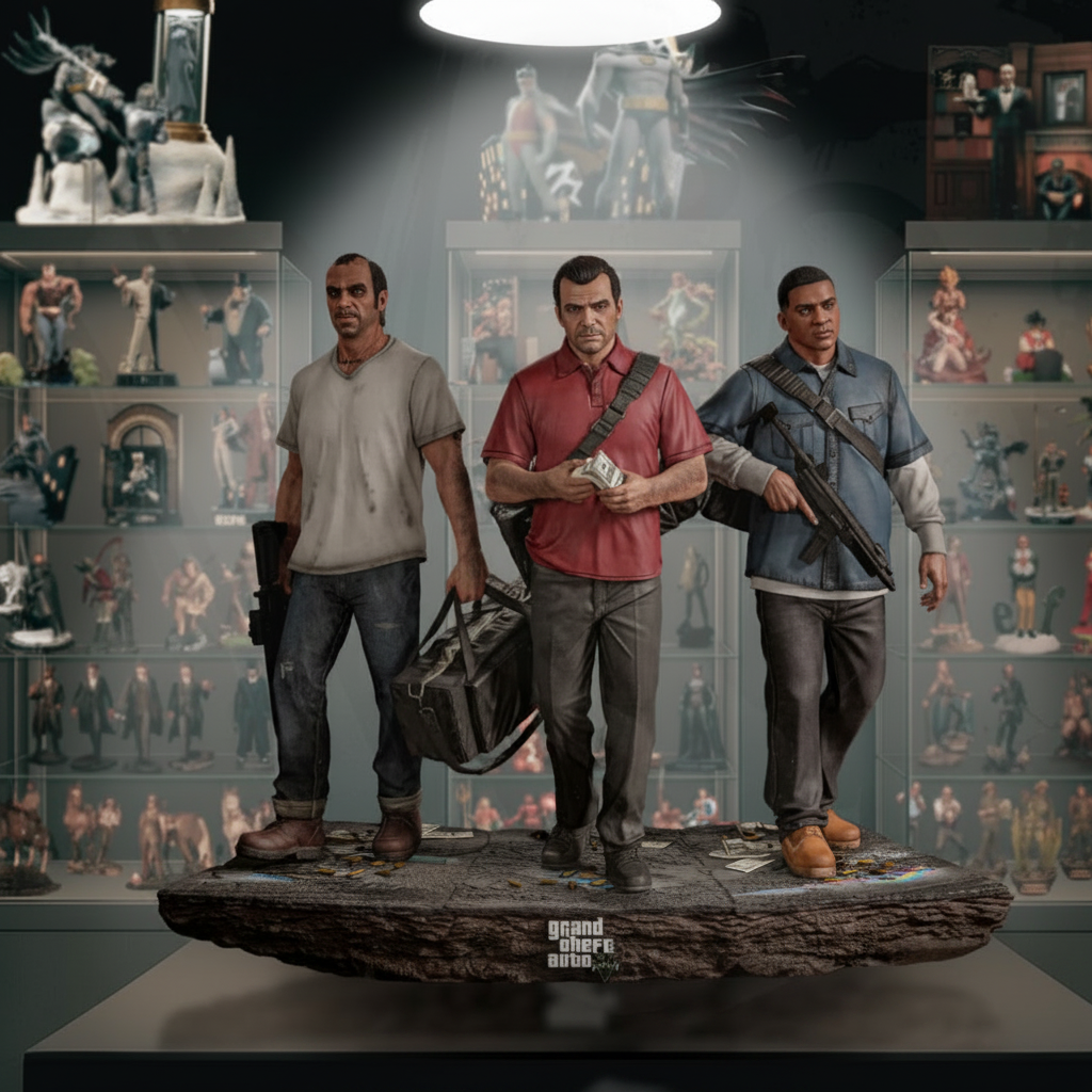 Grand Theft Auto V – 1/6 Scale Resin Statue by Tibs 3D Studio – Premium Collector Edition