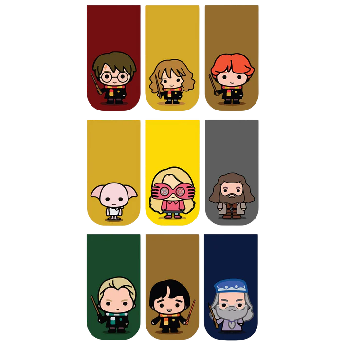 Harry Potter Bookmarks Chibi - Set of 9 Magnetic Bookmarks