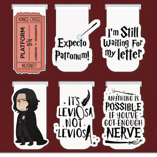 Harry Potter The Hogwarts Collection Magnetic Bookmarks Set of 6