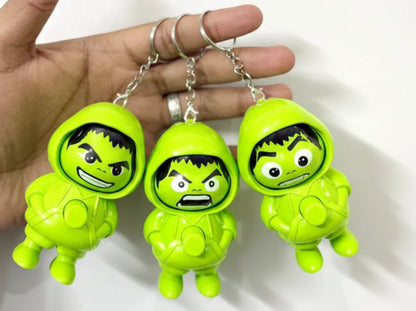 Hulk Face Changing Keychain Pack of 3