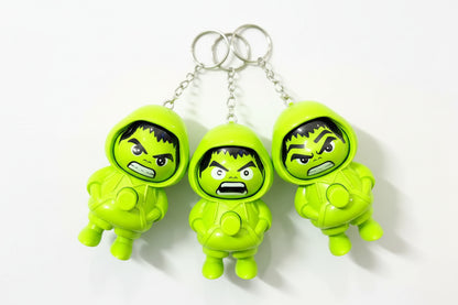 Hulk Face Changing Keychain Pack of 3
