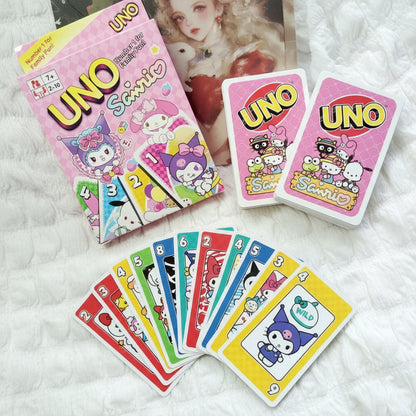 UNO Kuromi Sanrio Card Game for kids and family Pack of 3