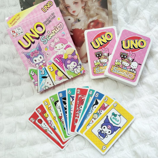 UNO Kuromi Sanrio Card Game for kids and family Pack of 3