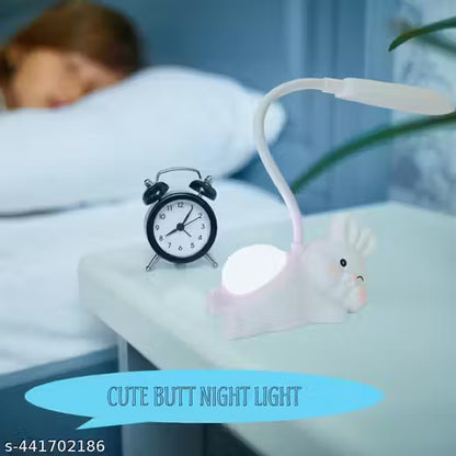 Cute Bunny LED Rabbit Study Lamp with Night Light on Butt