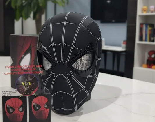 Spiderman Black Raimi 1:1 Cosplay Mask Helmet Touch Light Chin Control Eye Blink Limited Edition