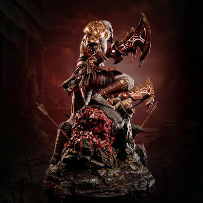 Kratos God of War 3D Printed Resin Statue by Tibs 3D Studio – Spartan Rage Collector Edition