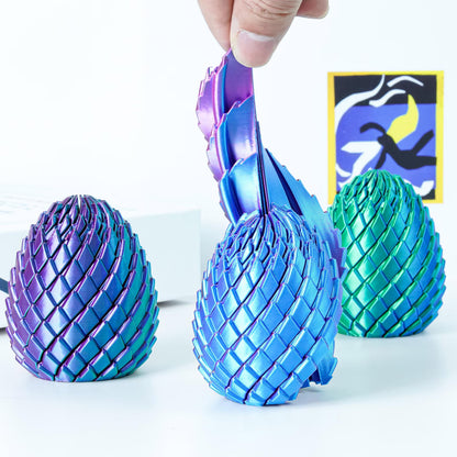 Slippery Twisty Egg Fidget Toy 3D Printed Stress Relief Sensory Fidget Easter