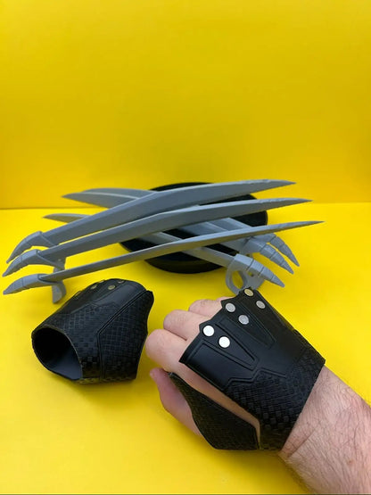 Wolverine Cosplay Claws – 3D Printed Fingerless Glove Claw Gauntlet Prop