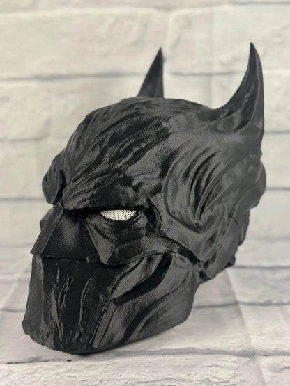 Black Bat Knight Mask (Full Headpiece)
