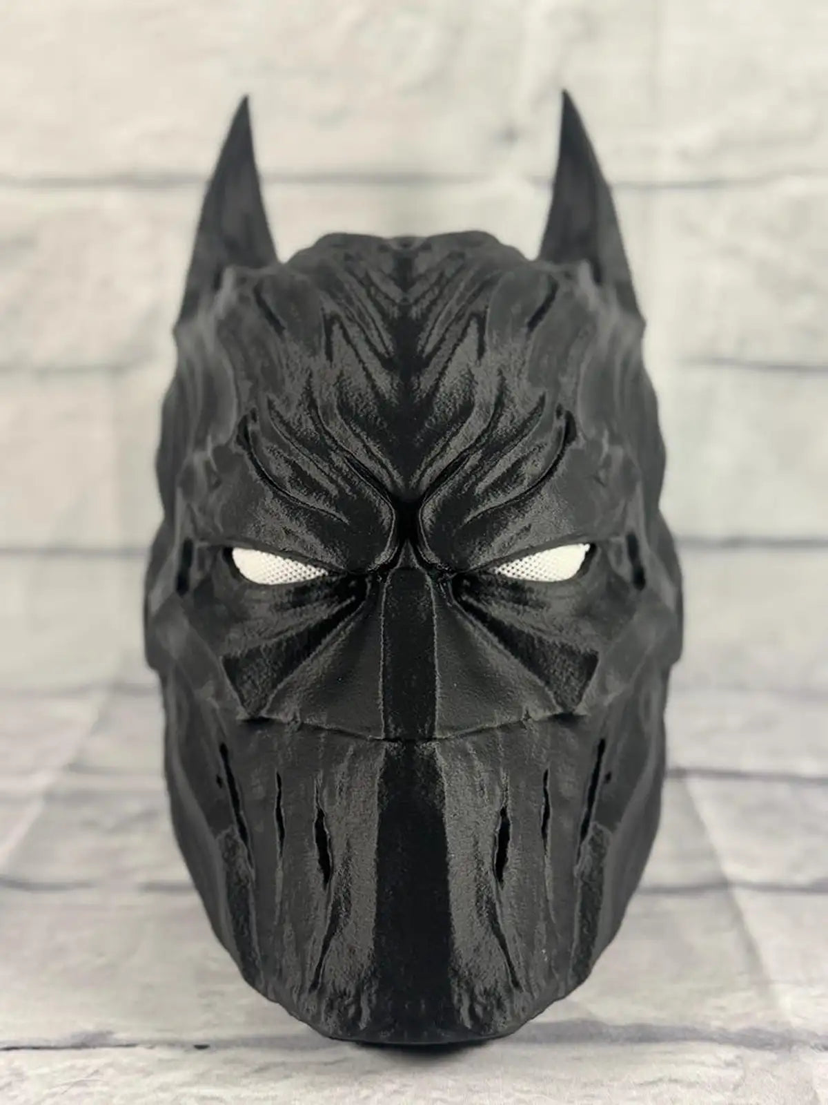 Black Bat Knight Mask (Full Headpiece)