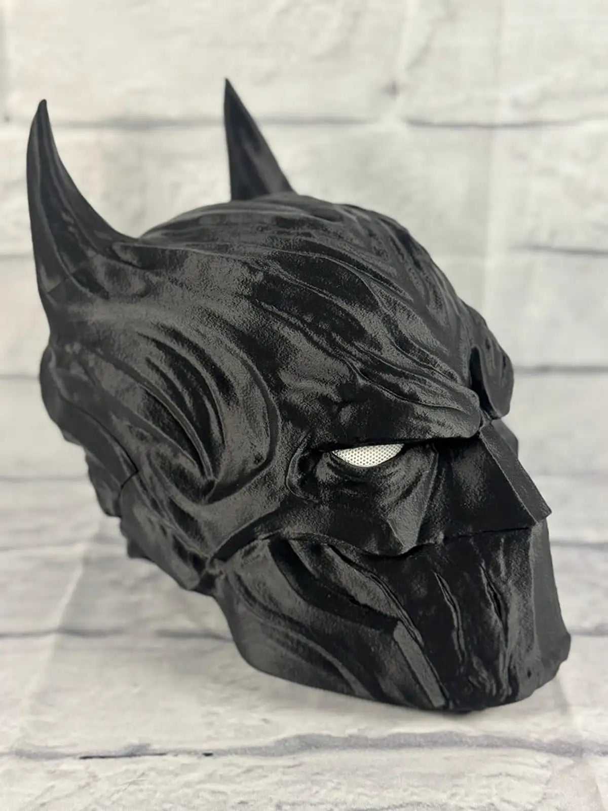 Black Bat Knight Mask (Full Headpiece)