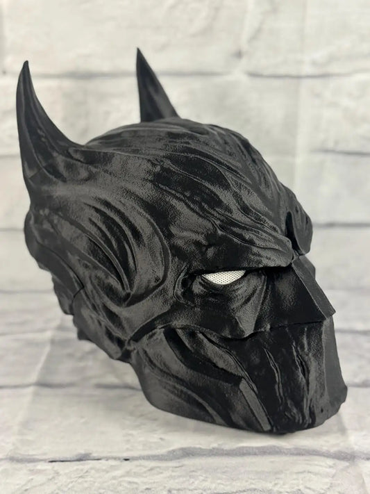 Black Bat Knight Mask (Full Headpiece)