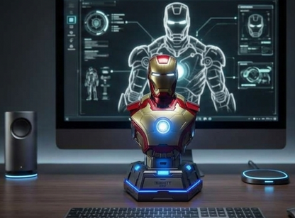 Iron Man MK3 Charging Station Bust Mecha 65W Fast Charging 4 Port Mobile Phone Charger