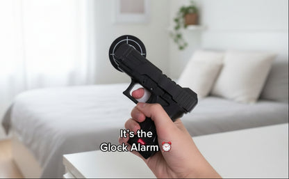 Gun Alarm Clock Lock N' load Target Alarm Clock/Creative Clock - Black