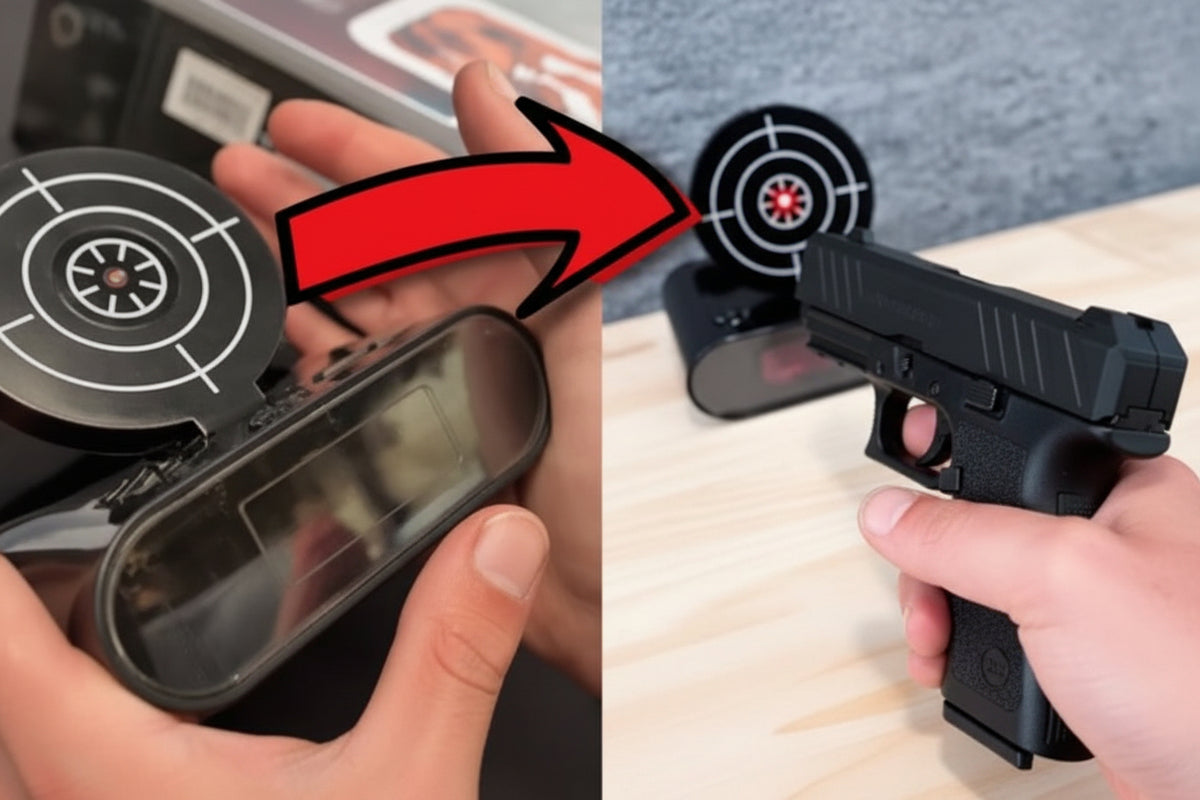 Gun Alarm Clock Lock N' load Target Alarm Clock/Creative Clock - Black