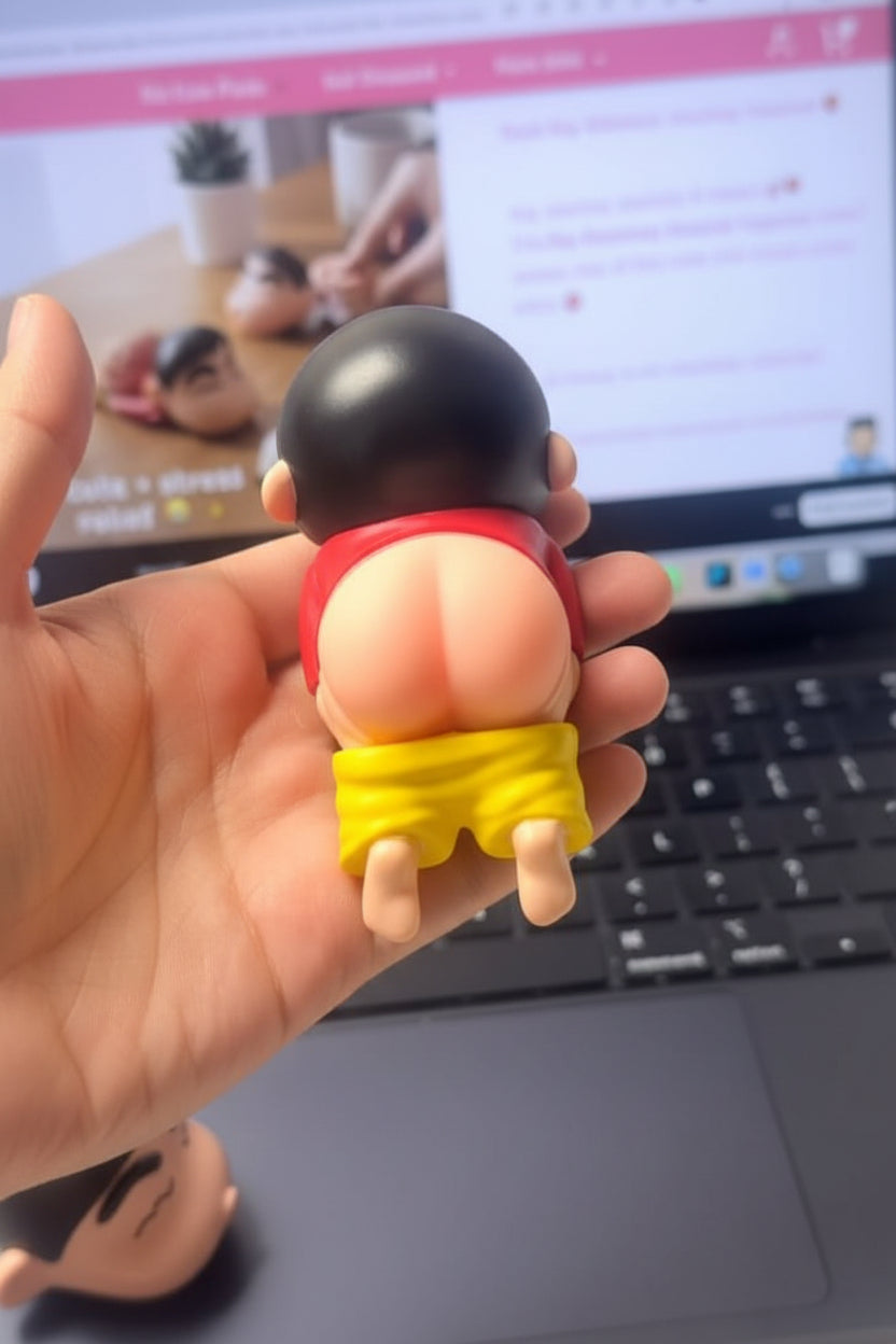 Shin-chan Squishy Butt Funny Figure