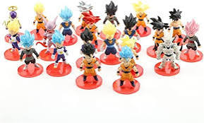 21 Pcs Set of Son Goku GohanVegeta Frieza Vegeto Trunks Piccolo Action Figure Anime