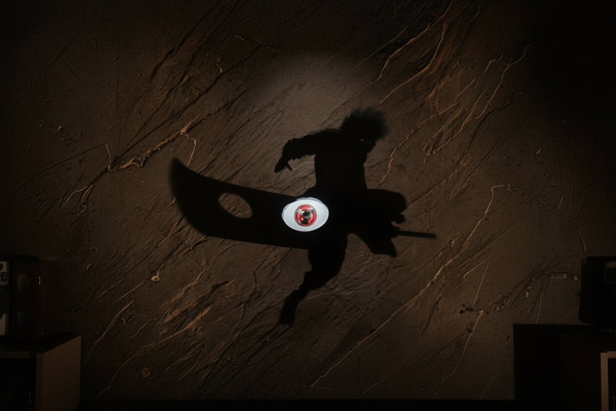 Kakashi Shadow Wall Lamp One Piece Anime 3D LED Illusion Night Light, USB Powered,Touch Control