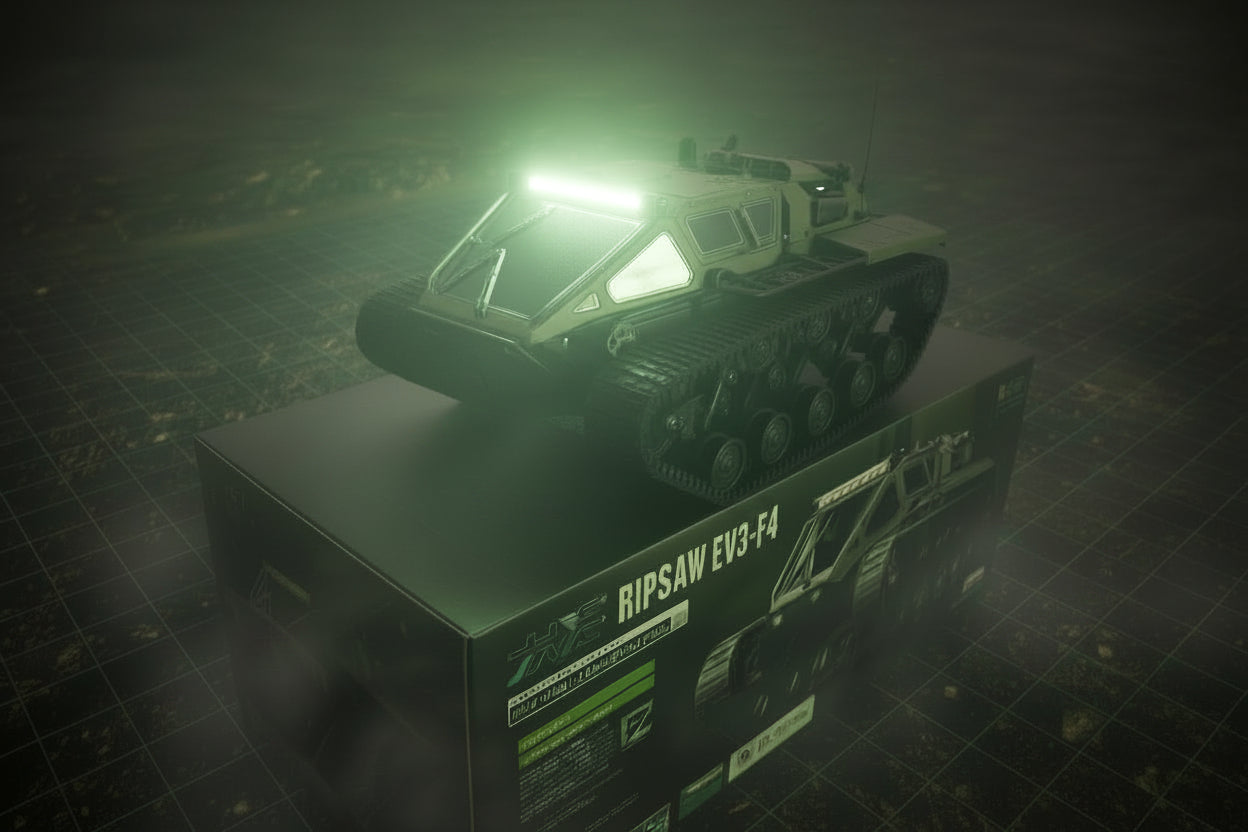 RC High Speed Tank JJRC Ripsaw EV3-F4, 2.4Ghz Off-Road RC Tracked Vehicles 360° Drifting Tank