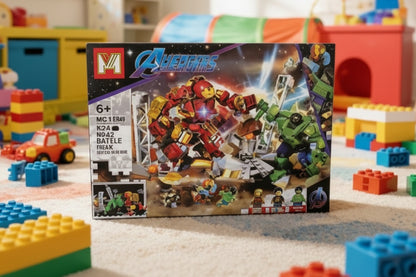 Heroes Assemble MG1396 Simulating A Battle Between The Hulk and The Hulkbuster construction Building Blocks Set