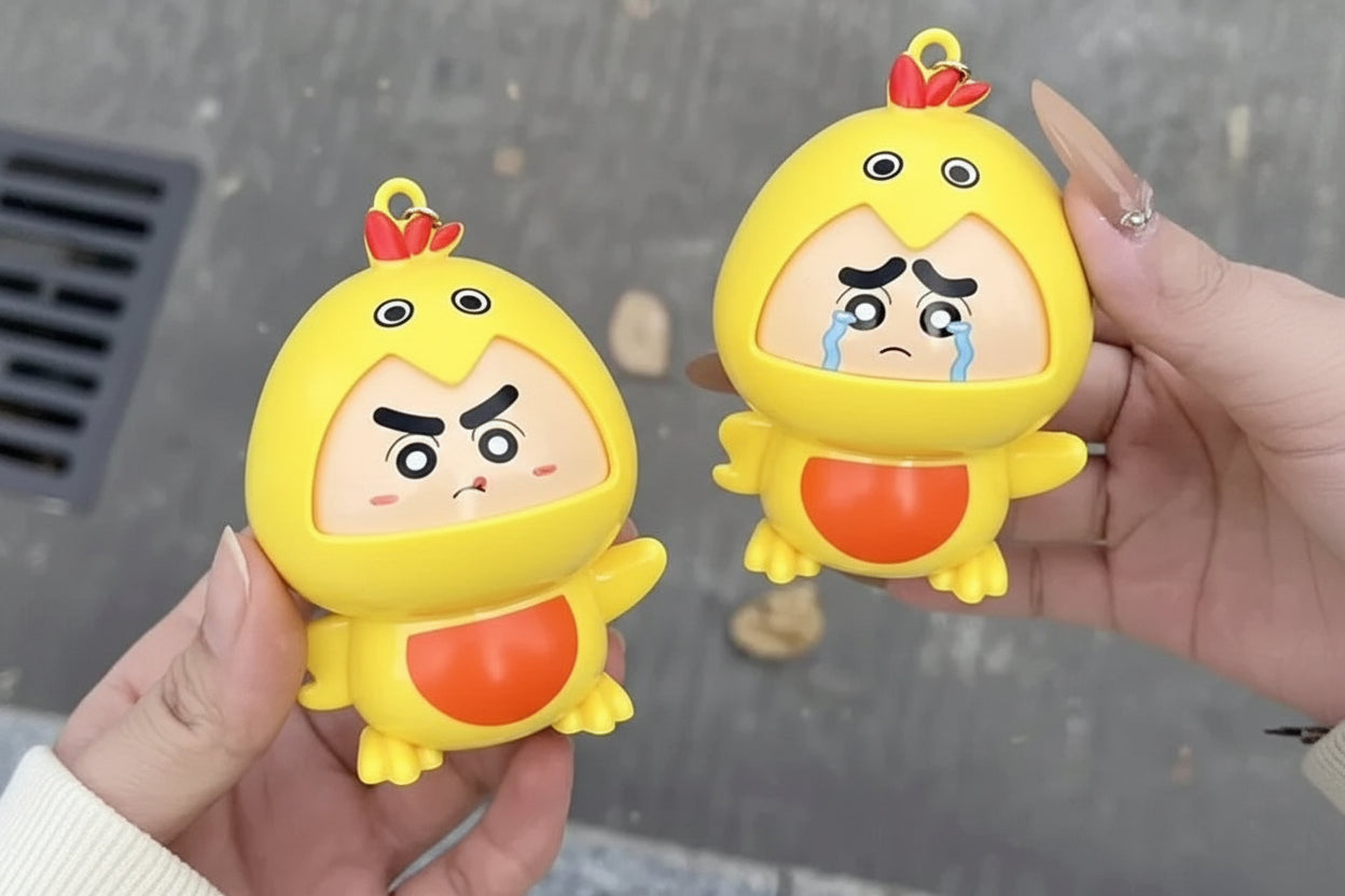 Shinchan Duck Face Changing keychain Pack of 3