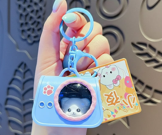 Cute Cat Hand Bag Light-Up Keychain
