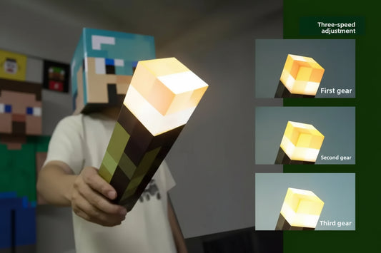 Minecraft Torch Night Light Hand Held or Wall Mount Lighting Torch (limited edition)