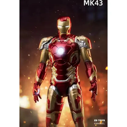 ZD Toys Iron Man Mark 43,Base Version Hall of Armor Action Figure (Limited Edition)