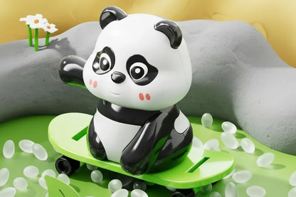 Cute Athlete Panda Wind-up Fun Rotating & Moving Panda Trio Play Toys ( limited edition )