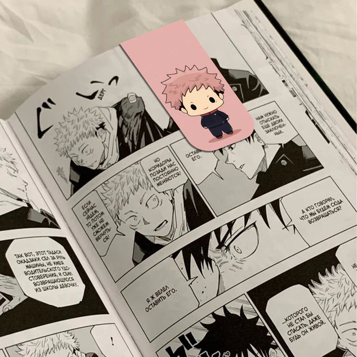 Jujutsu Kaisen Chibi Anime Bookmarks Chibi - Set of 9 Magnetic Bookmarks