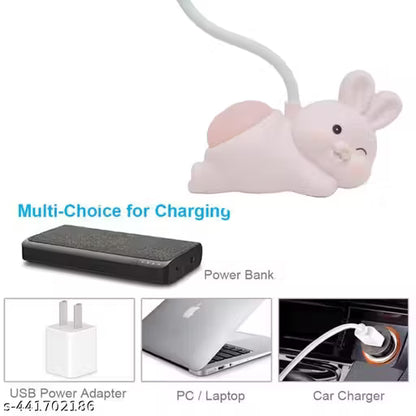 Cute Bunny LED Rabbit Study Lamp with Night Light on Butt