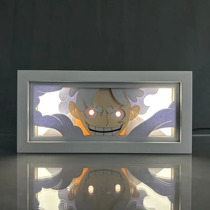 One Piece : Luffy Gear 5 LED Shadow Box Art