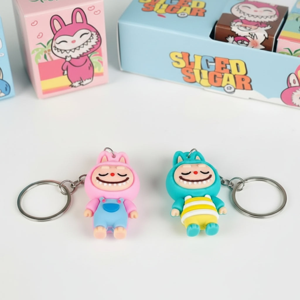 Mini Labubu Keychain Pack of 3