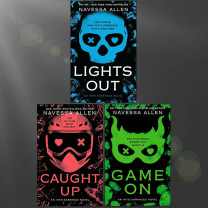 Into Darkness Series 3 Books Collection Set (Lights Out, Caught Up & Game On) By Navessa Allen (Paperback)