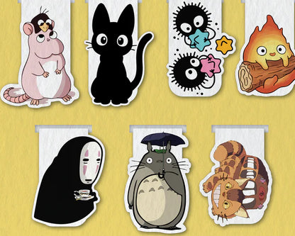 Studio Ghibli Characters Magnetic Bookmark (Set of 7)