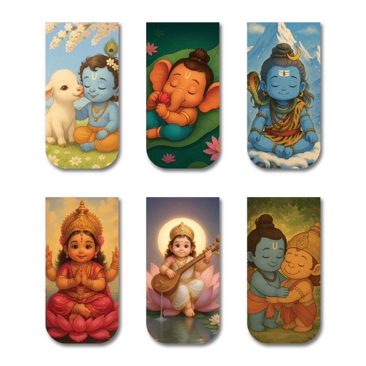 Divine Sanatani Magnetic Bookmark Set of 6