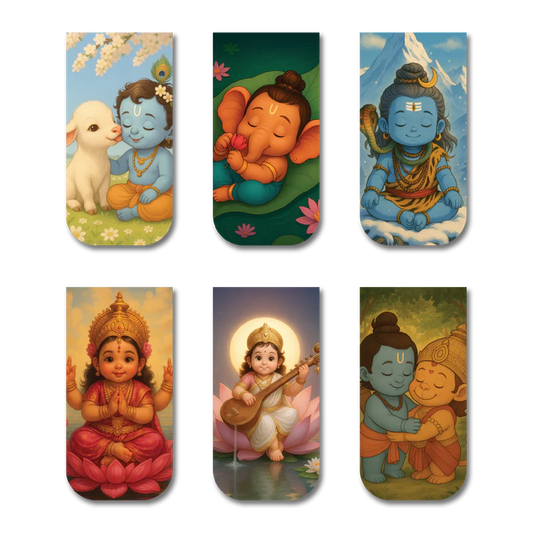 Divine Sanatani Magnetic Bookmark Set of 6