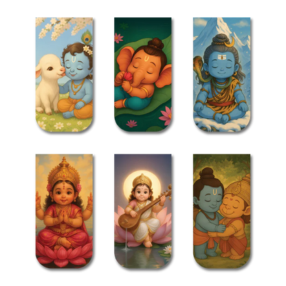 Divine Sanatani Magnetic & Decorative Bookmark Sets: Shri Ram & Hanuman Ji Collectables 🙏🕉️