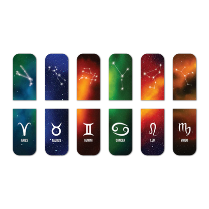 Zodiac Constellation Magnetic Bookmark Set