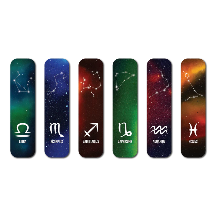 Zodiac Constellation – Magnetic Bookmark Set of 6 (Design 2)