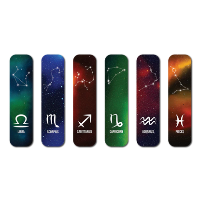 Zodiac Constellation – Magnetic Bookmark Set of 6 (Design 2)
