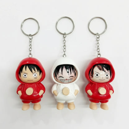 Luffy Face Changing Keychain Pack of 3