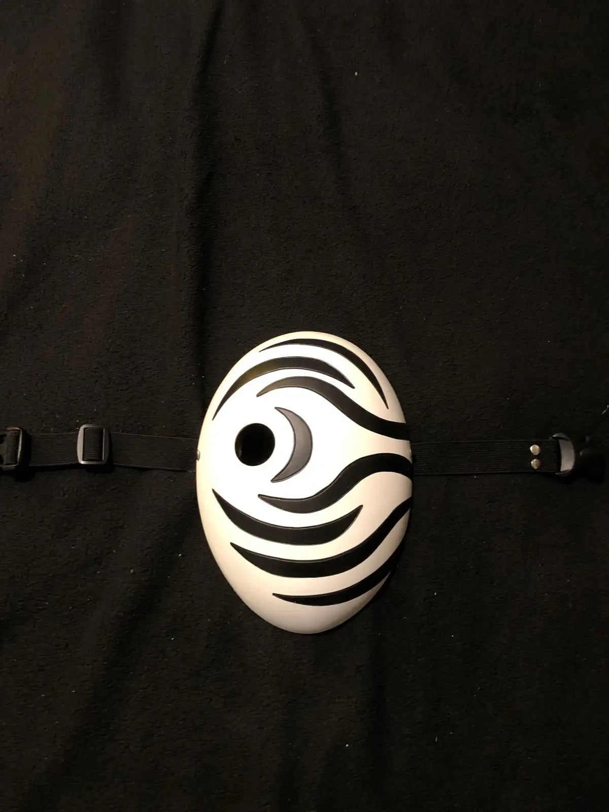 3D Printed White Striped Mask
